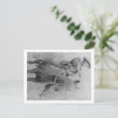 Een beruchte treinreiziger zal "Dixon"-Roberts Briefkaart (Staand voorkant)