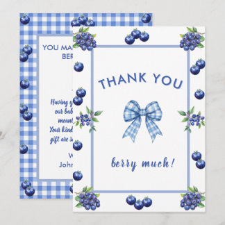 Een Bes Zoete Baby Shower Bedankkaart