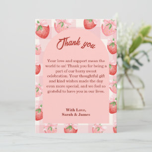 Een Bes Zoete Baby Shower Bedankkaart