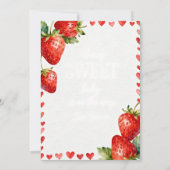 Een Bes Zoete Baby Shower uitnodiging (Achterkant)
