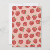 een bes zoete framboos verjaardag Uitnodiging (Achterkant)