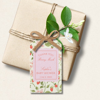 Een bes zoete meid is op komst Baby Shower Cadeaulabel