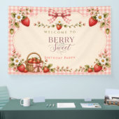 Een bes zoete verjaardagsfeestbanner spandoek (Beurs)