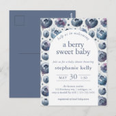 Een besachtig Baby shower Briefkaart (Voorkant / Achterkant)