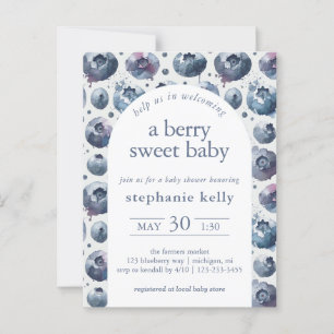 Een besachtig Baby shower Briefkaart