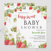 Een besachtig Baby shower Kaart (Voorkant / Achterkant)