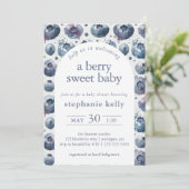 Een besachtig Baby shower Kaart (Staand voorkant)