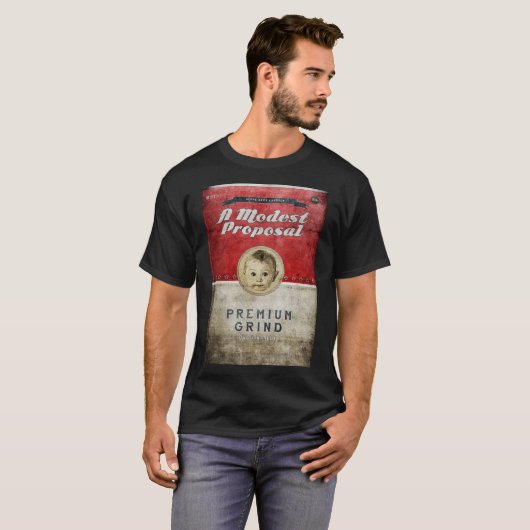 Een bescheiden voorstel voor Jonathan Swift 2 klas T-shirt (Voorkant volledig)