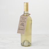 Eén beslissing - Grappig Groomsmen-voorstel Flessenhanger (Schuin)