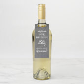 Eén beslissing - Grappig Groomsmen-voorstel Flessenhanger (Op fles)