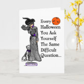 Een besluit van Halloween Kaart (Gele Bloem)