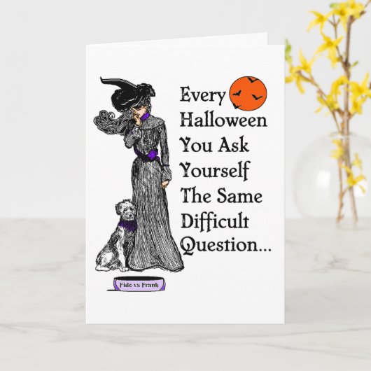 Een besluit van Halloween Kaart (Gele Bloem)