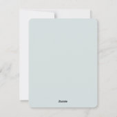 Een besneeuwd pad in een winterbos met pijnbomen feestdagenkaart (Achterkant)