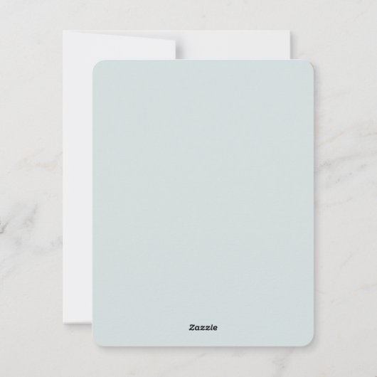 Een besneeuwd pad in een winterbos met pijnbomen feestdagenkaart (Achterkant)