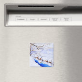 Een besneeuwde beek magneet (Insitu (Vaatwasser))
