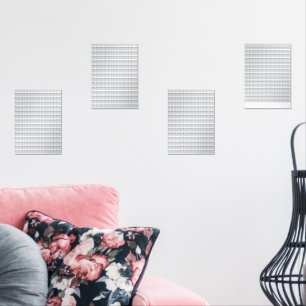 Een besneeuwde bergketen onder een helderblauwe s muurkunst sets