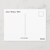 Een besneeuwde dag in Leland Michigan USA Briefkaart (Achterkant)