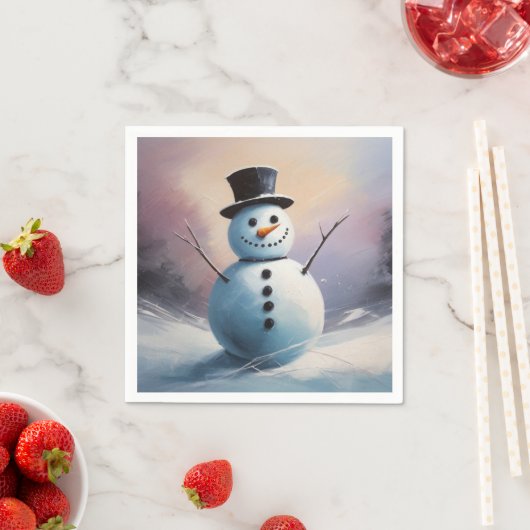 Een besneeuwde dagdroom servetten (Insitu)