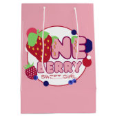 Een bessen lief meisje medium geschenk tas medium cadeauzakje (Achterkant)