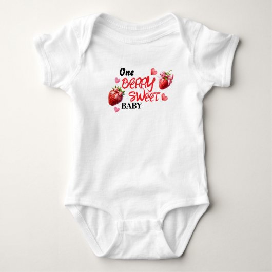 Eén bessenzoete baby romper (Voorkant)