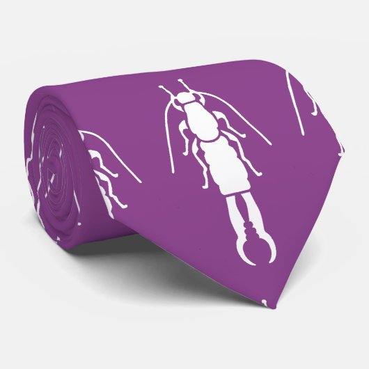 Eén bestand Paars Stropdas ophalen (Opgerold)