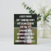 Een beste offerte voor vrienden briefkaart (Staand voorkant)