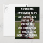 Een beste offerte voor vrienden briefkaart (Voorkant / Achterkant)