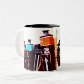 Een beste schilder tweekleurige koffiemok (Voorkant links)