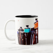 Een beste schilder tweekleurige koffiemok (Links)