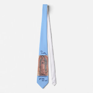 Een beste Stropdas: Onze dame van Guadalupe bidt v Stropdas