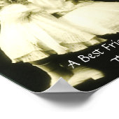 Een beste vriend brengt het beste uit in je Poster (Hoek)