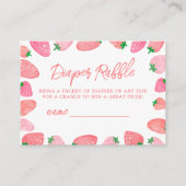 Een beszoete aardbei Baby shower Informatiekaartje (Voorkant)