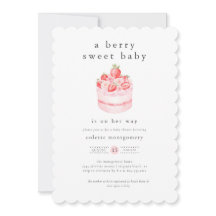Een beszoete Baby aardbei Baby shower