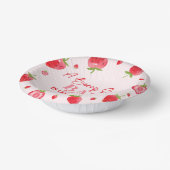 Een beszoete Baby aardbei Baby shower Papieren Kommen (Gebogen)