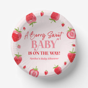 Een beszoete Baby aardbei Baby shower Papieren Kommen