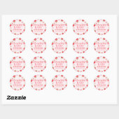 Een beszoete Baby aardbei Baby shower Ronde Sticker (Vel)