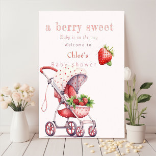 Een beszoete baby shower poster