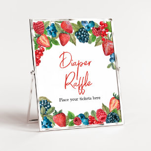 Een beszoete Baby showers luier Raffle Poster