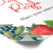 Een beszoete Baby showers luier Raffle Poster (Hoek)