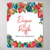 Een beszoete Baby showers luier Raffle Poster (Voorkant)