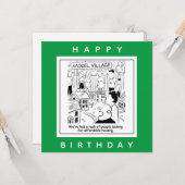 Een betaalbare Cartoon voor huishoudelijk gebruik  Kaart (Voorkant / Achterkant in situ)