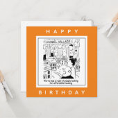 Een betaalbare Cartoon voor huishoudelijk gebruik  Kaart (Voorkant / Achterkant in situ)