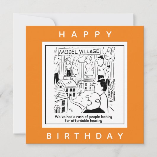 Een betaalbare Cartoon voor huishoudelijk gebruik  Kaart (Voorkant)