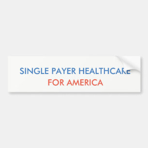 Eén betaler gezondheidszorg bumpersticker