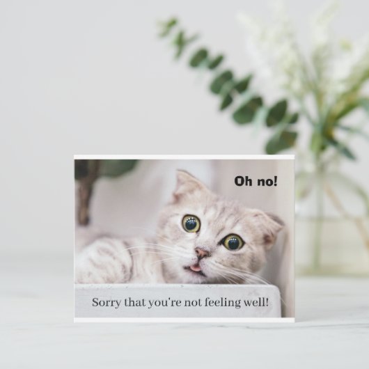 Een beter Kat voelen Briefkaart (Staand voorkant)