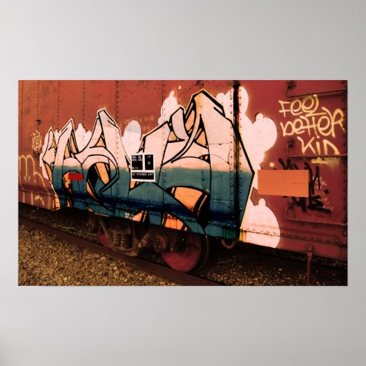 Een beter Kind voelen - Graffiti Train Poster (Voorkant)