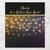 Een beter nieuwjaar wijn etiket (Enkel label)