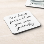 Een beter persoonlijk, hard Onderzetter (Linkerzijde)