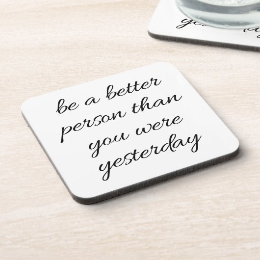 Een beter persoonlijk, hard Onderzetter (Linkerzijde)