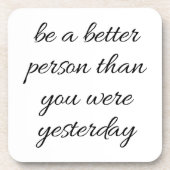 Een beter persoonlijk, hard Onderzetter (Voorkant)